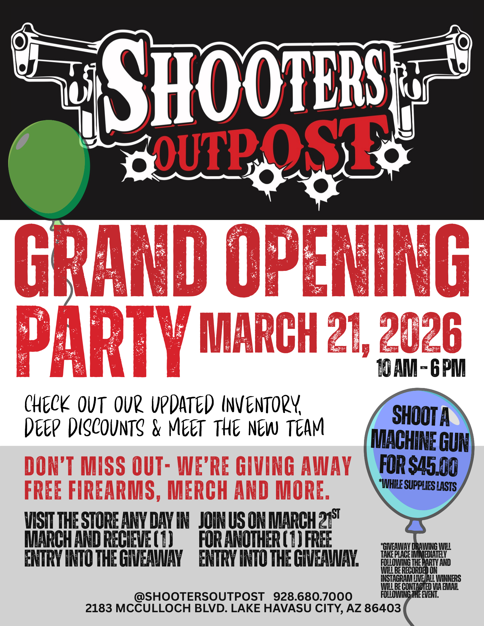 Shooters Outpost Grand Opening Party